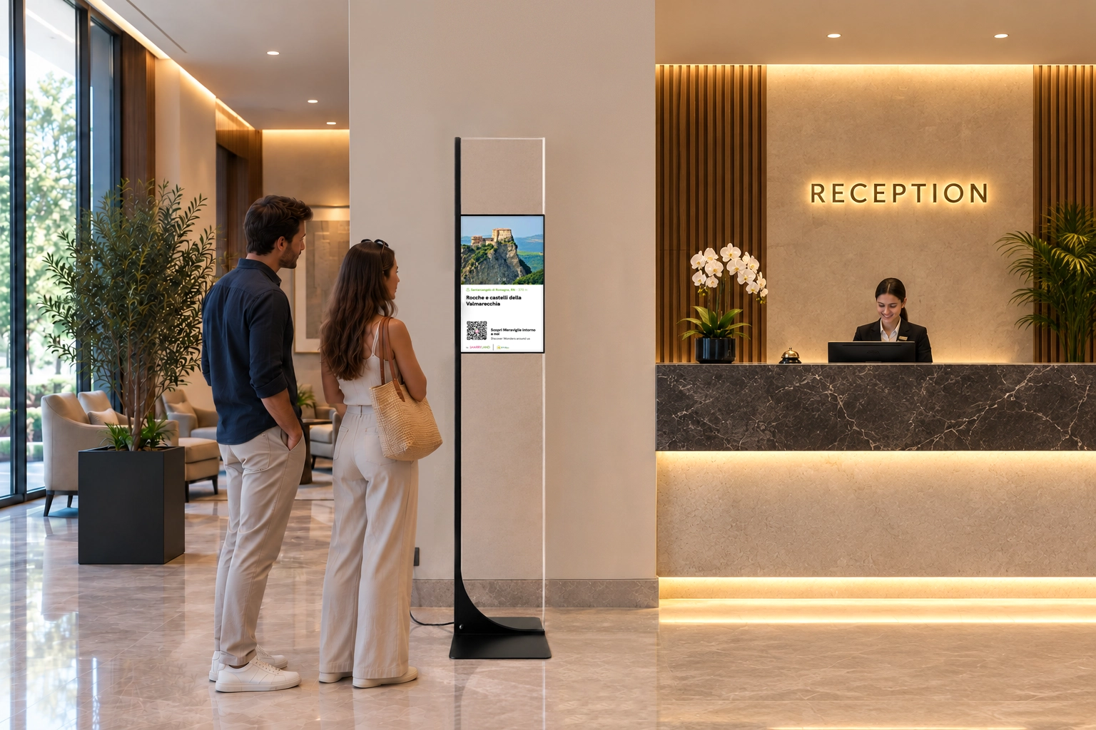 Reception con Totem Kit